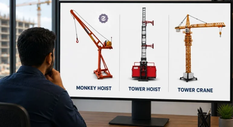 Tower Hoist vs Monkey Hoist